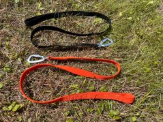 Vodítko s amortizérem na canicross Waradog Bungeeflex černá