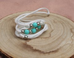 Výstavní vodítko s korálky VV142