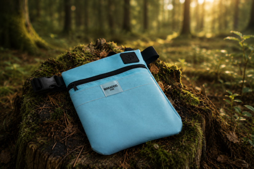 Pamlskovník pro psy Waradog CITY light blue - Obvod: 85-143 cm