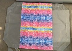 Náhradní potah na lehátko Zoofari šedá se srdíčky