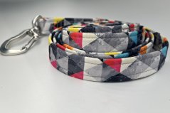 Klasické softshellové vodítko CITY grey triangel