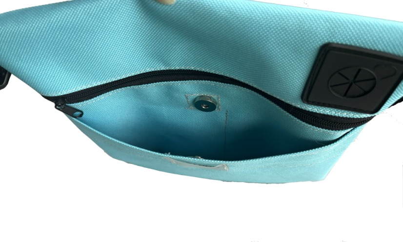 Pamlskovník pro psy Waradog CITY light blue - Obvod: 85-143 cm