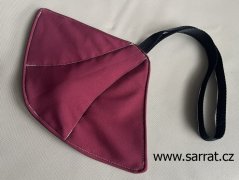 Sofshellová pískací hračka Mantha burgundy