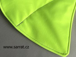 Sofshellová pískací hračka Mantha neon yellow