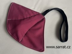 Sofshellová pískací hračka Mantha burgundy