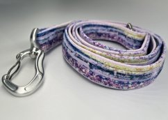 Klasické softshellové vodítko CITY lila diamants