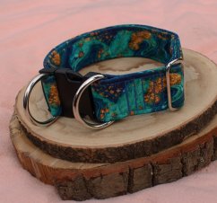 Bezpečnostní softshlelový obojek Waradog SAFETY oceandeep