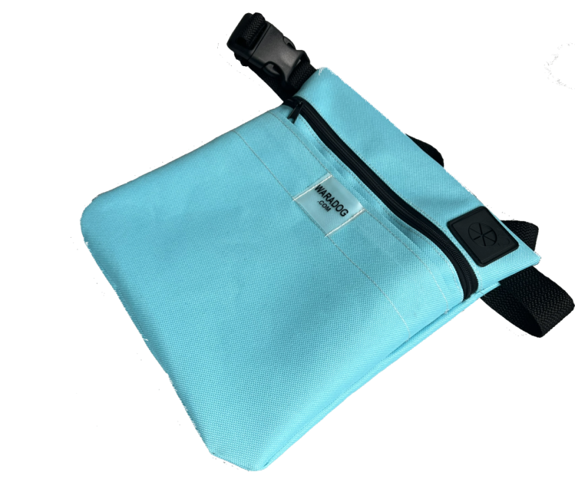 Pamlskovník pro psy Waradog CITY light blue - Obvod: 85-143 cm