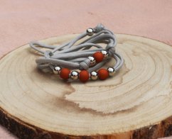 Výstavní vodítko s korálky VV128