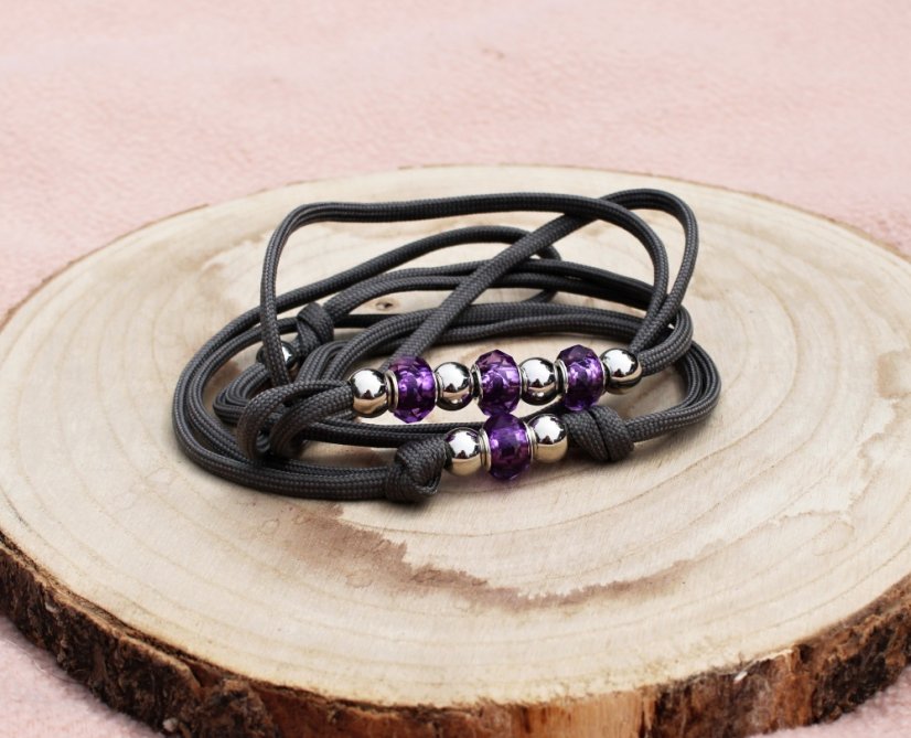 Výstavní vodítko s korálky VV132