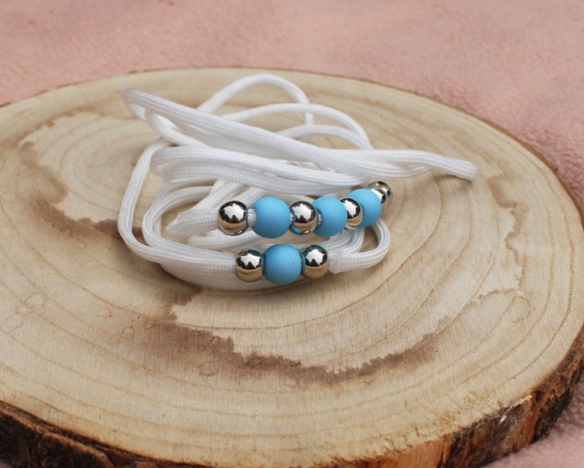 Výstavní vodítko s korálky VV141