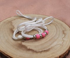 Výstavní vodítko s korálky VV143