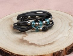 Výstavní vodítko s korálky VV136