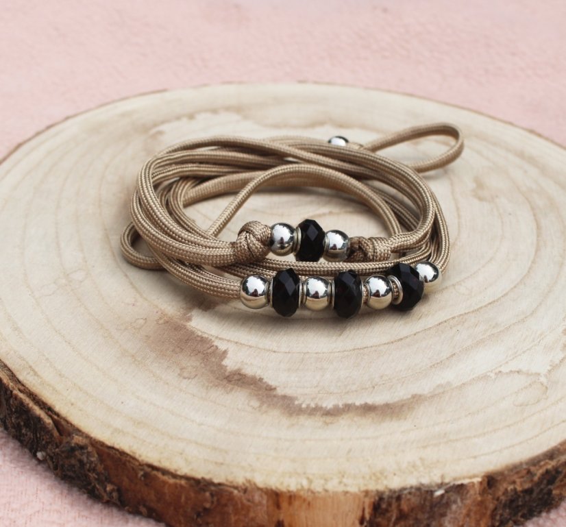 Výstavní vodítko s korálky VV118