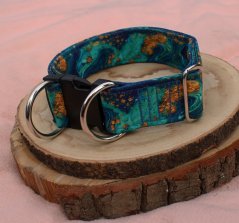 Bezpečnostní softshlelový obojek Waradog SAFETY oceandeep